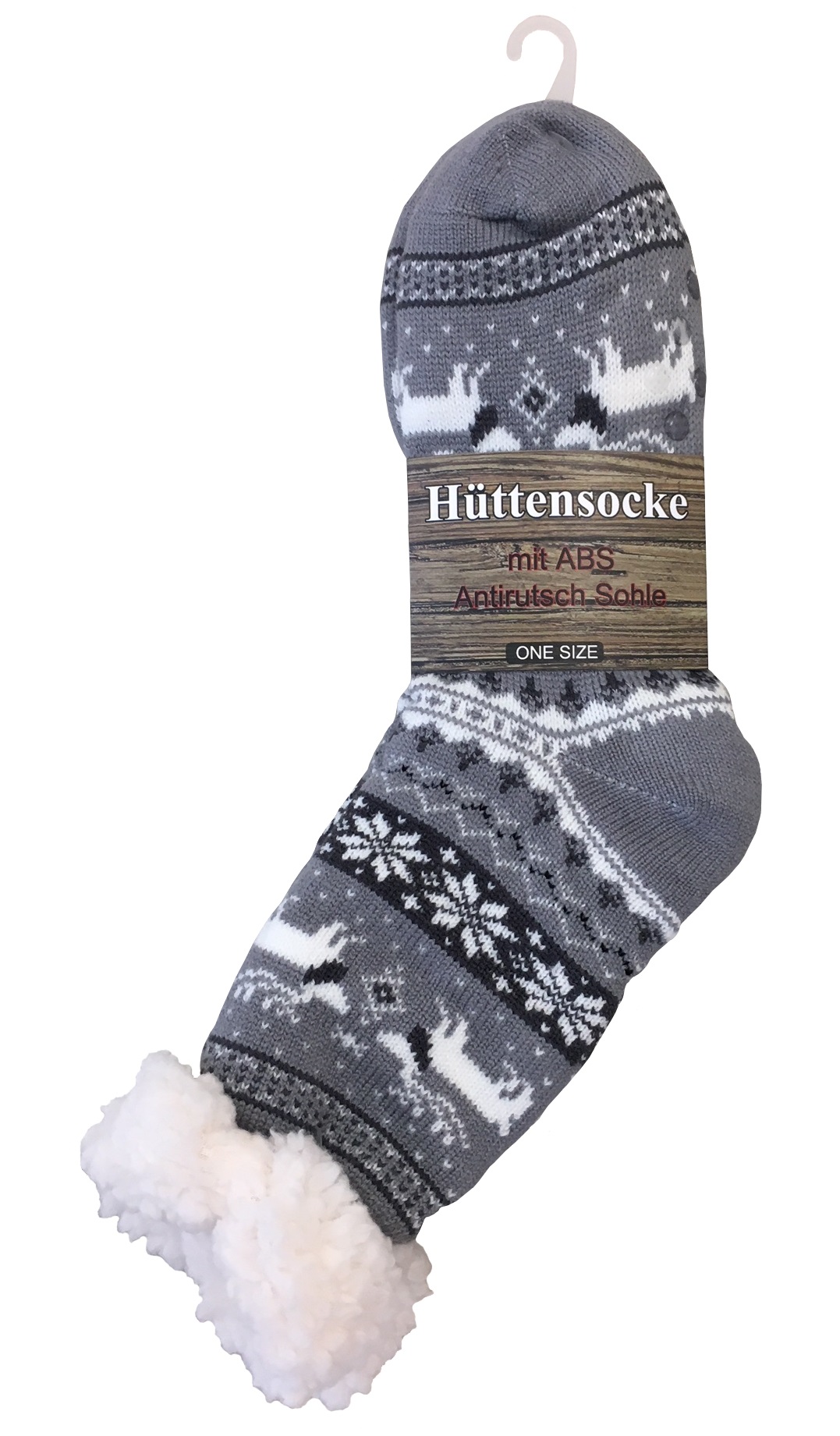 KUSCHELSOCKEN WINTERZAUBER mit Rentier Motiv -