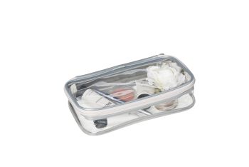 BEAUTY-BAG CLEARLY silber -