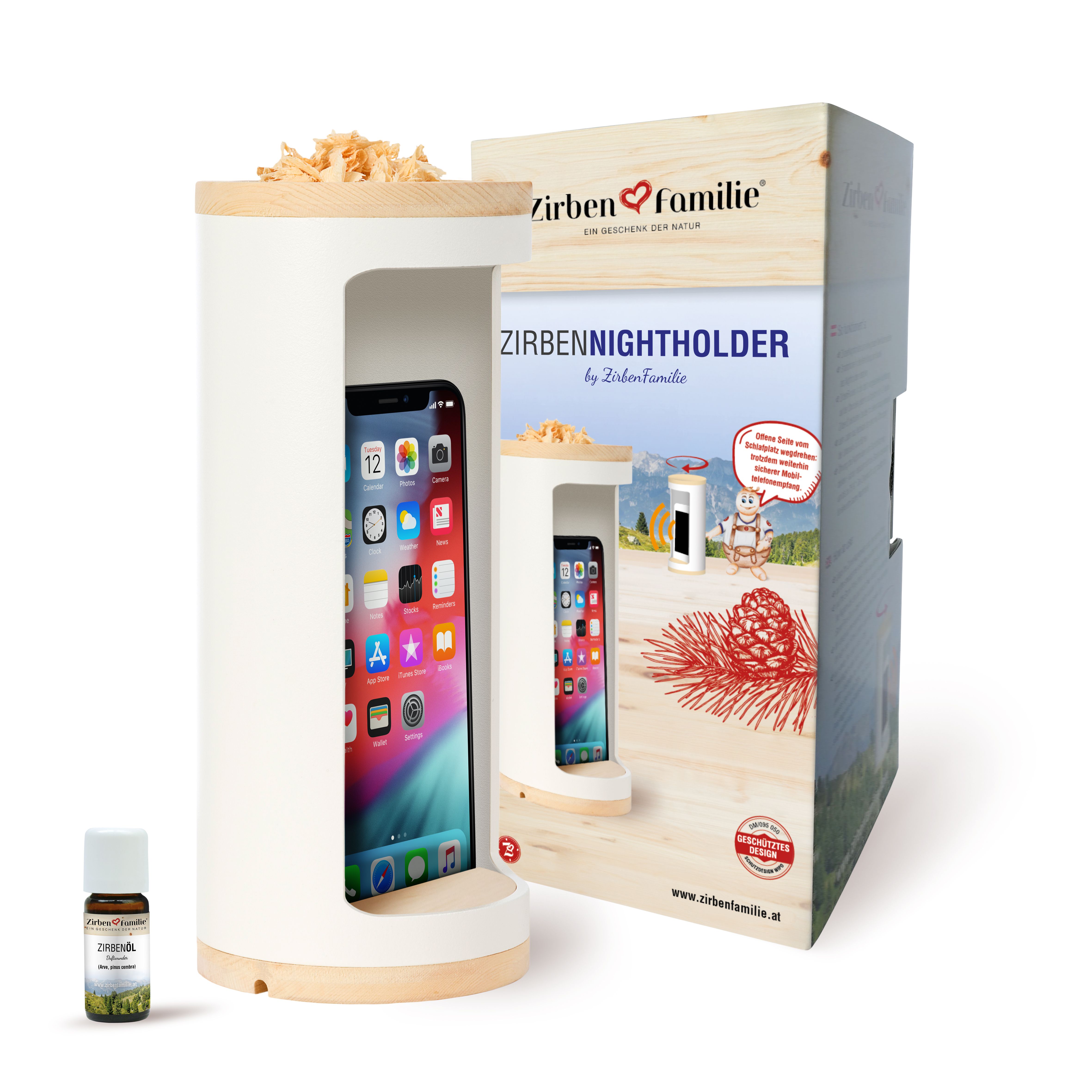 ZIRBEN NIGHTHOLDER weiss -